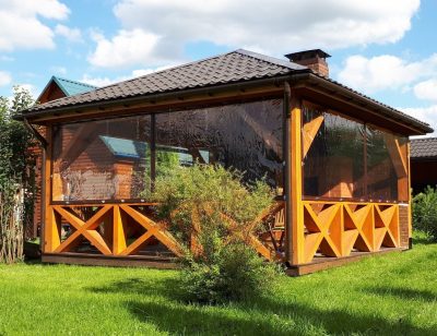 Мягкие окна для беседки